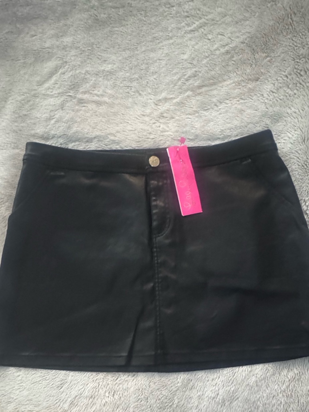 Lilly Pulitzer NWT - Colette Stretch Coated Skort - Black - Size 10 New